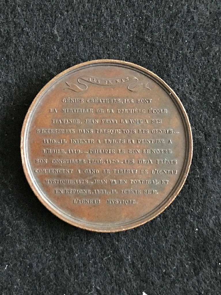 Artists Hubert & Jean Van Eyck Medal  coin collectible - Main Image 2