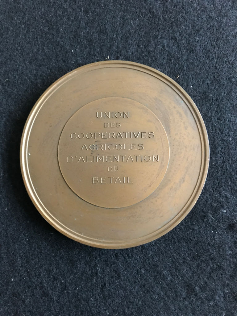 Union Of Agricultural Livestock Feed Cooperatives Medal  coin collectible - Main Image 2