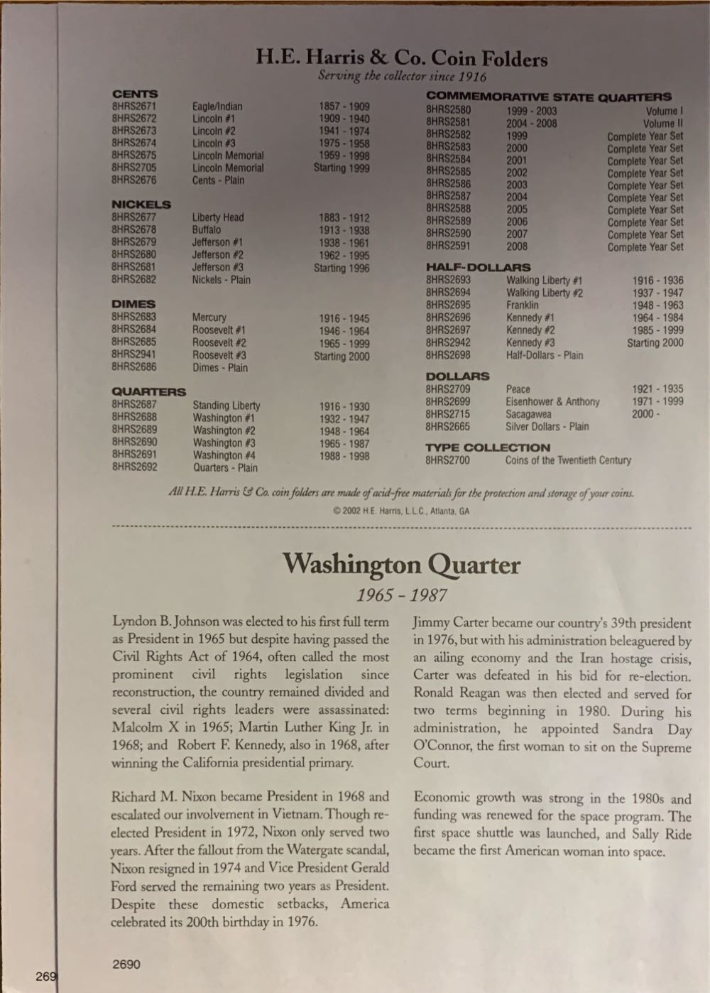 Washington Quarter 1965-1987  coin collectible [Barcode 9780937458198] - Main Image 3