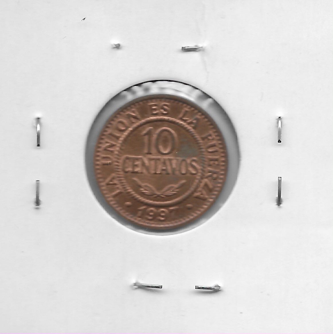 Bolivia (1997) - 10 Centavos [BOB]  coin collectible - Main Image 2