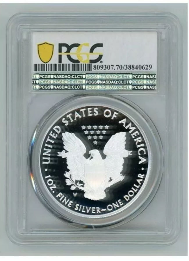 2021 W Eagle S$1 - Type 1 Proof  coin collectible - Main Image 2