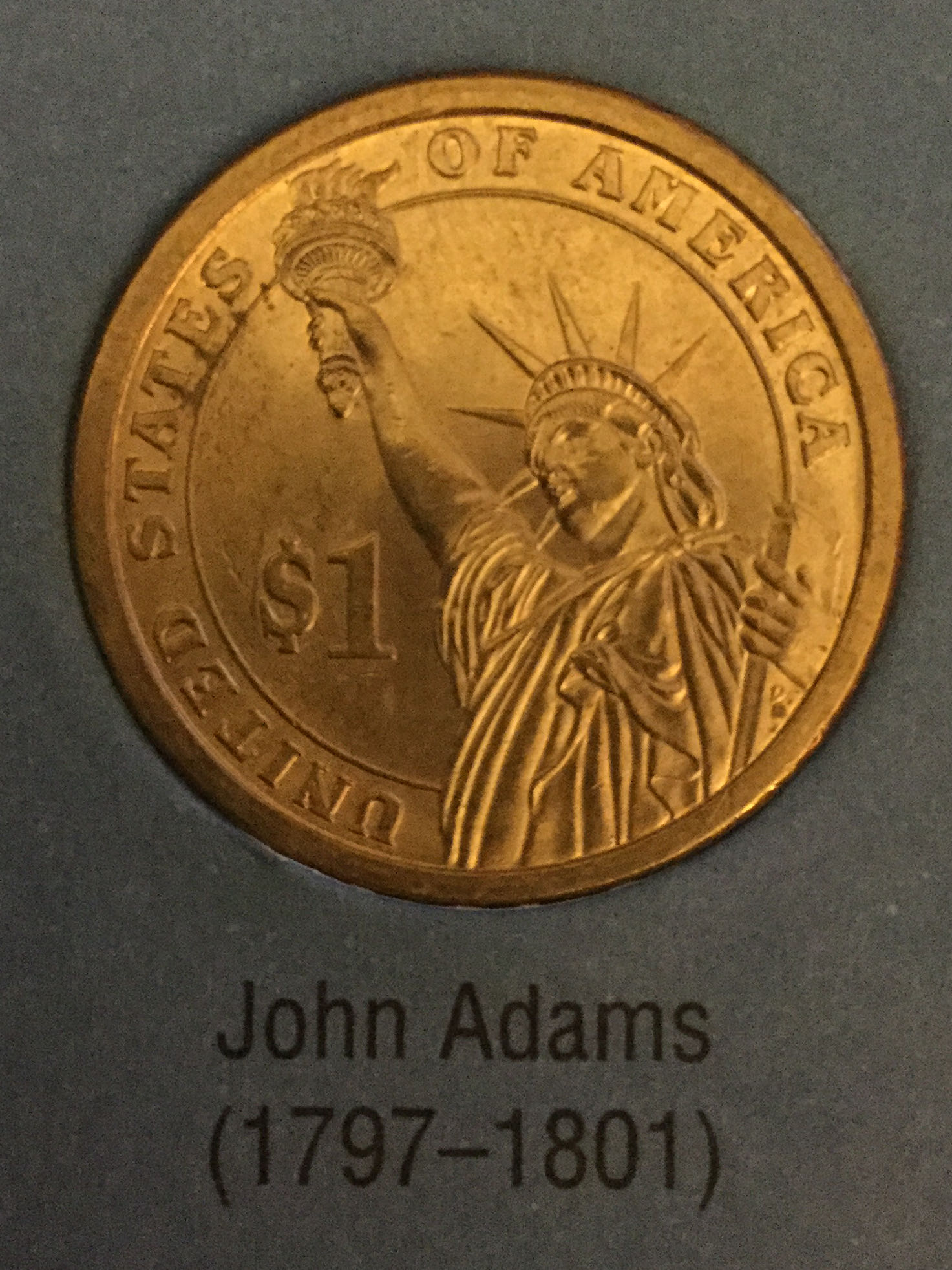 2007-P John Adams $1.00  coin collectible - Main Image 2