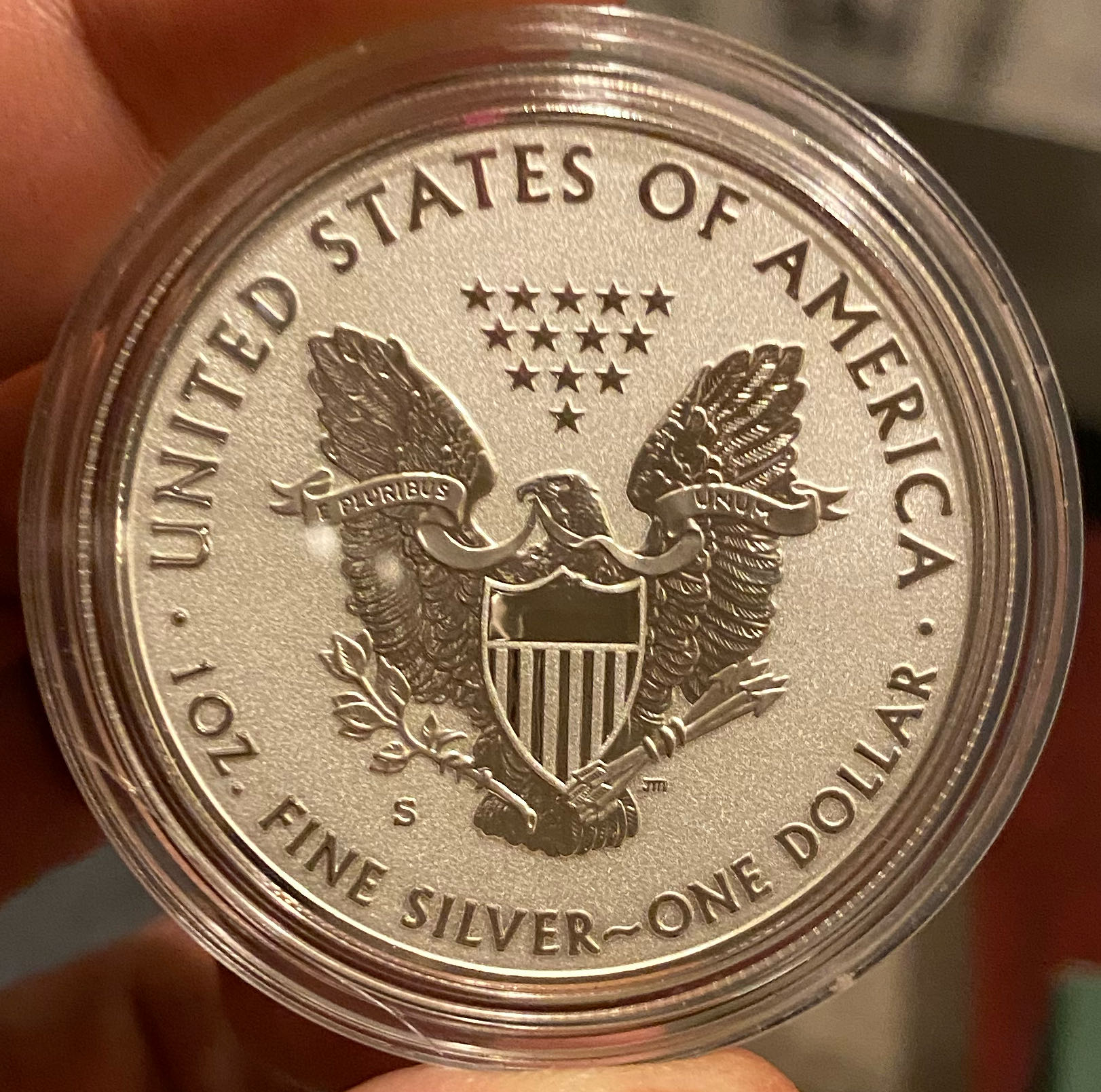 2019 S Silver Eagle  coin collectible - Main Image 2