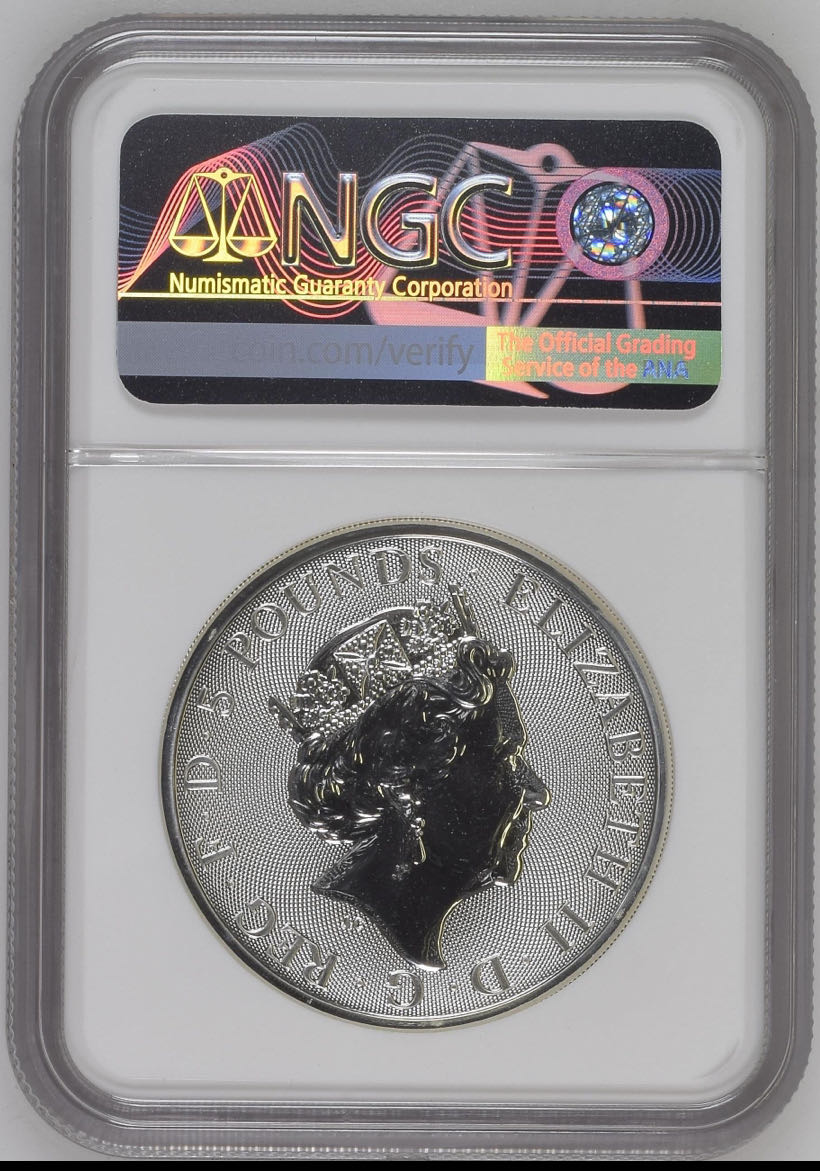 2020 White Lion Of Mortimer  coin collectible - Main Image 2