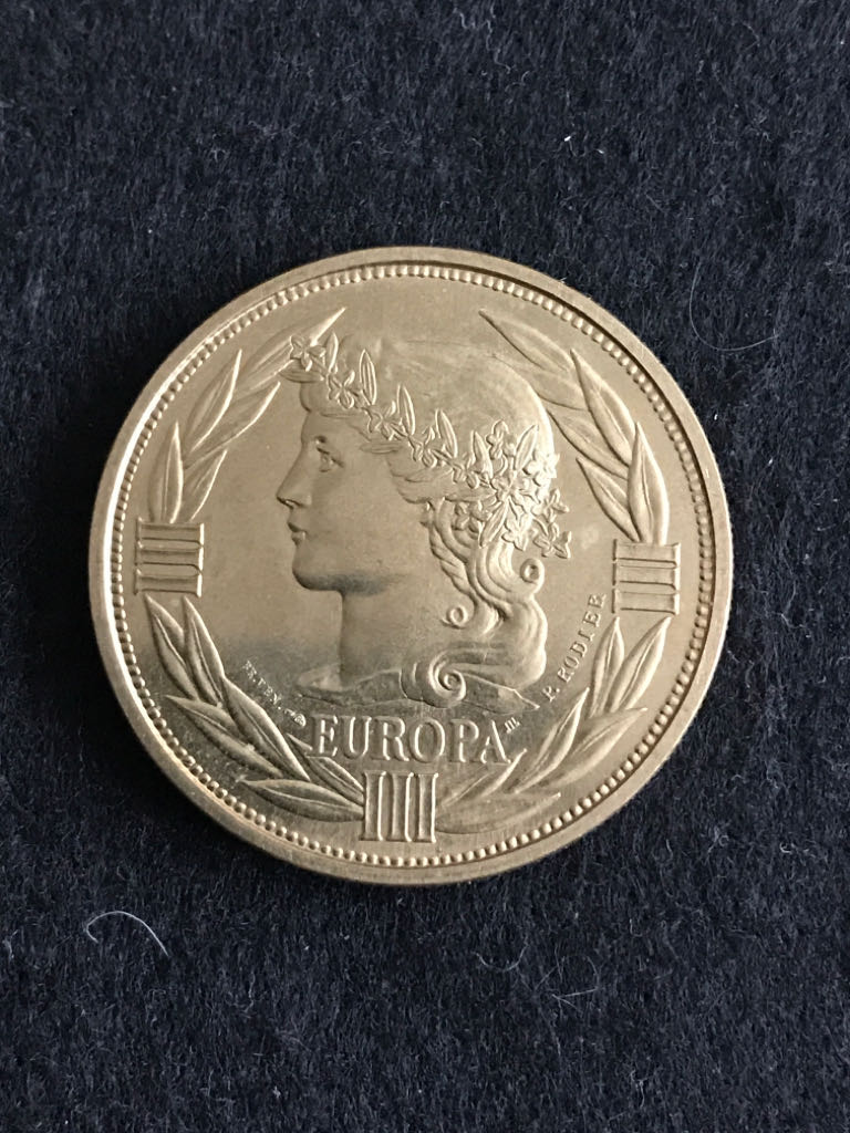 ECU Europa Meda  coin collectible - Main Image 1