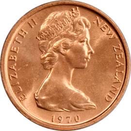 New Zealand One Cent Coin  coin collectible - Main Image 2