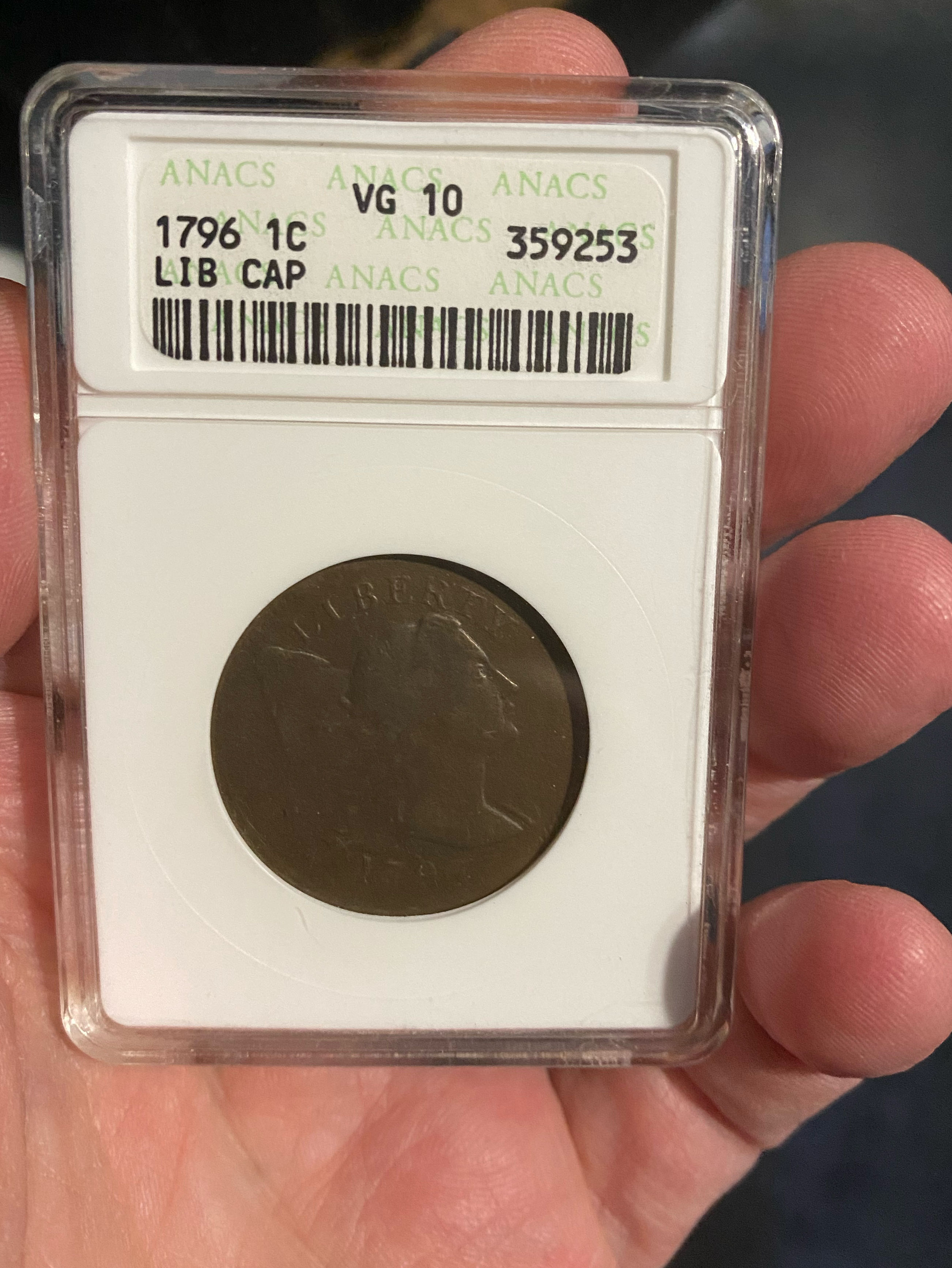 Liberty Cap Penny  coin collectible - Main Image 2