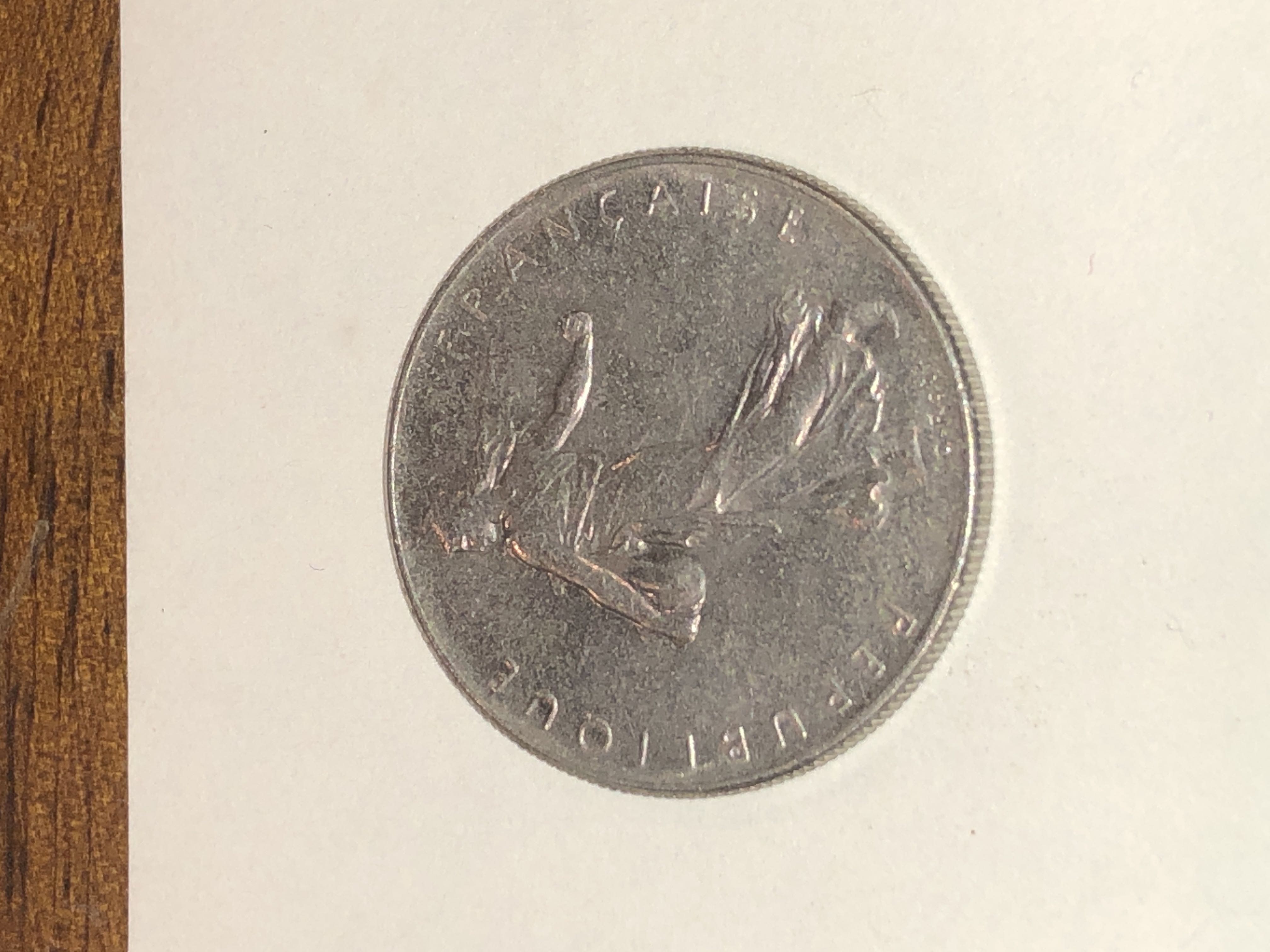 1960 French Coin, Republic 1 Franc  coin collectible - Main Image 1