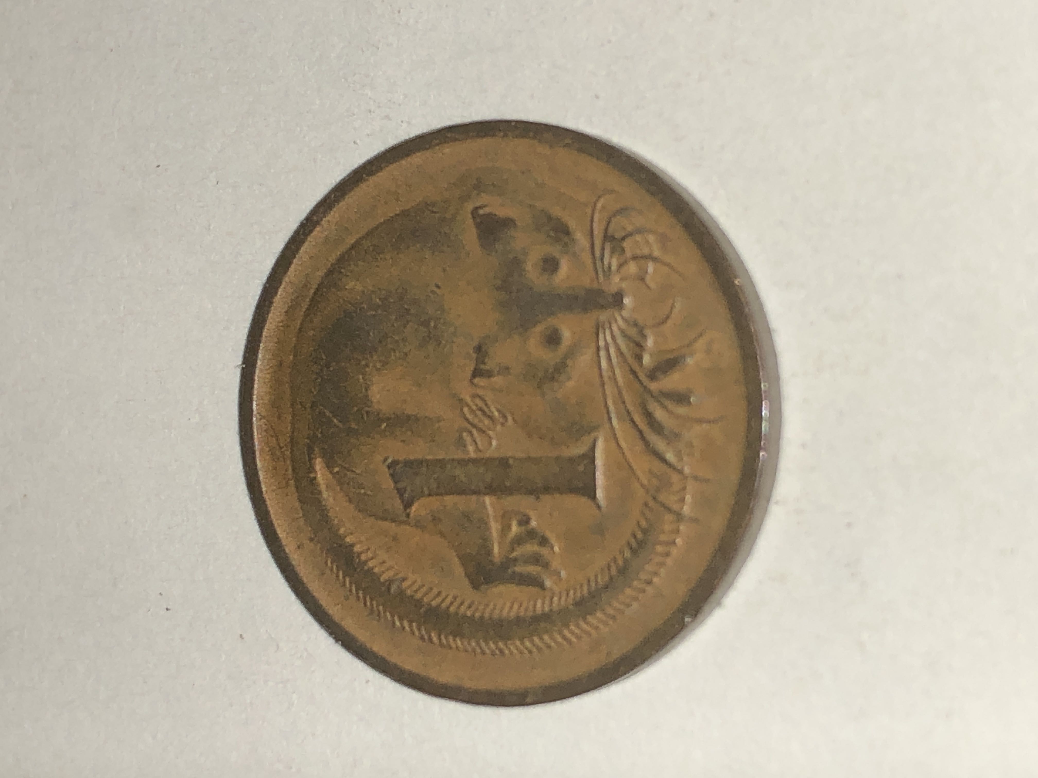 CIRCULATED 1969 1 CENT AUSTRALIAN COIN! (51815)  coin collectible - Main Image 2