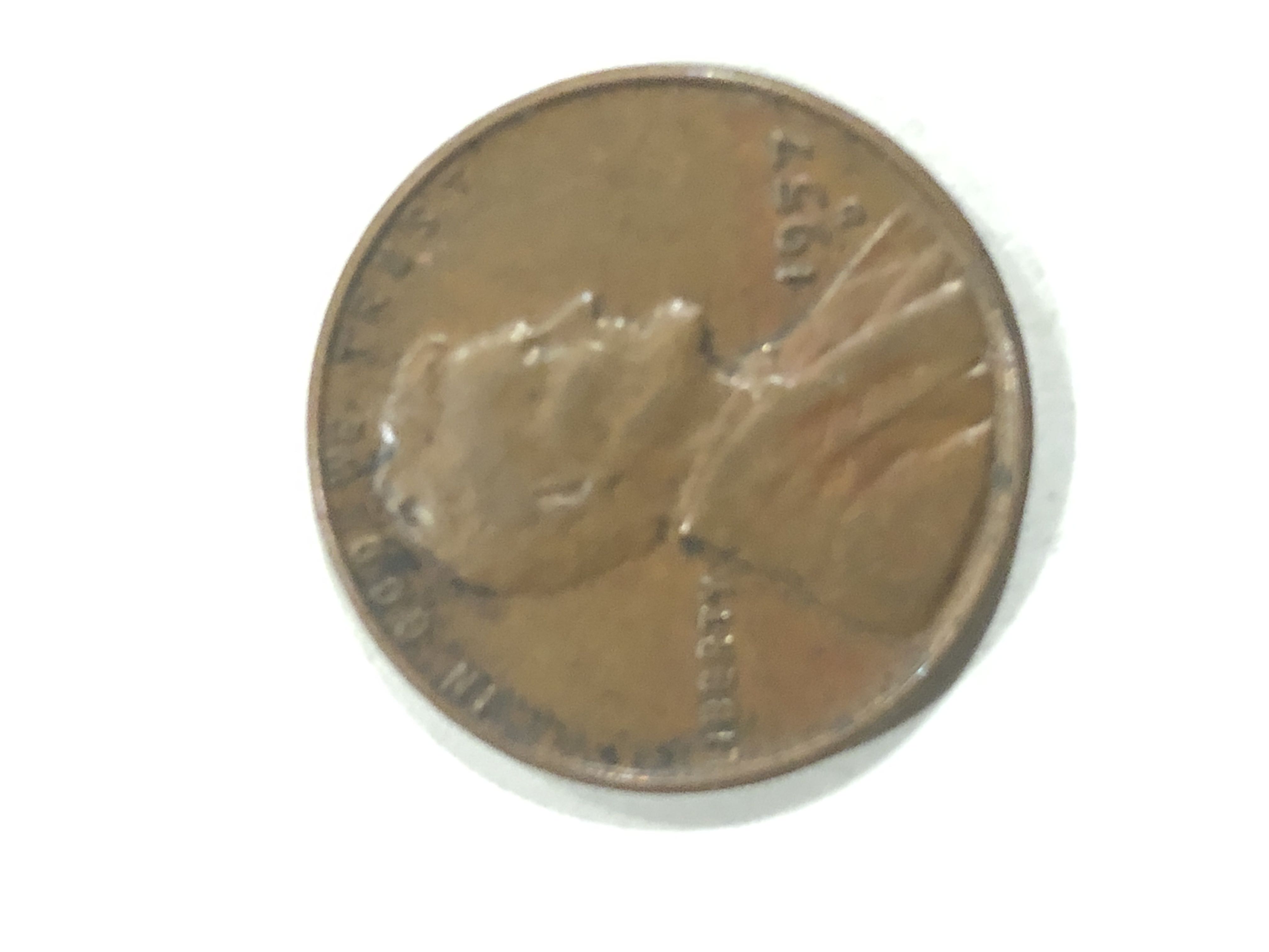 1957-D 1C RD Lincoln Cent 6219W Wheat Penny   coin collectible - Main Image 2