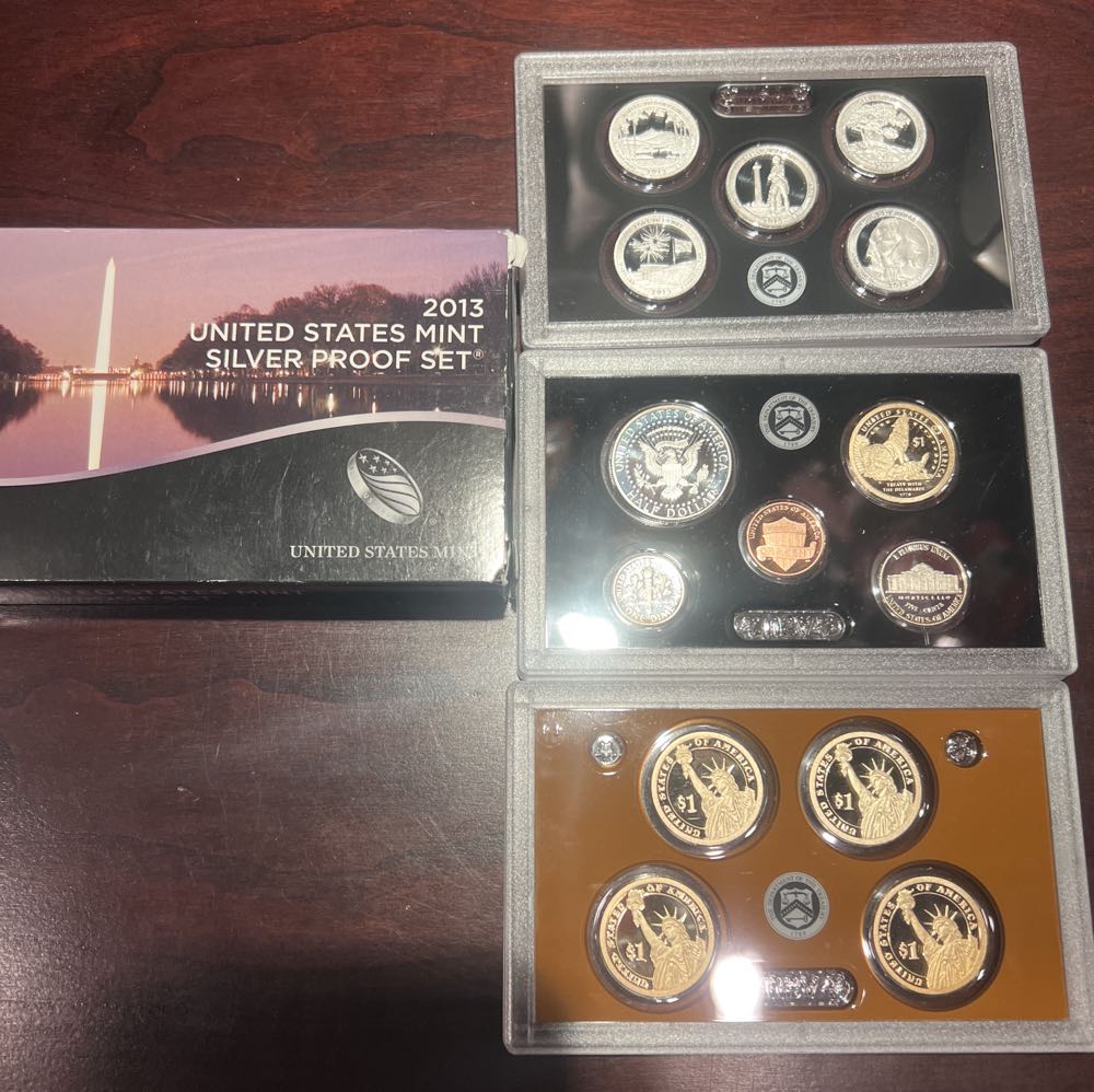 2013 U.S Mint Silver Proof Set  coin collectible [Barcode 704785470095] - Main Image 2