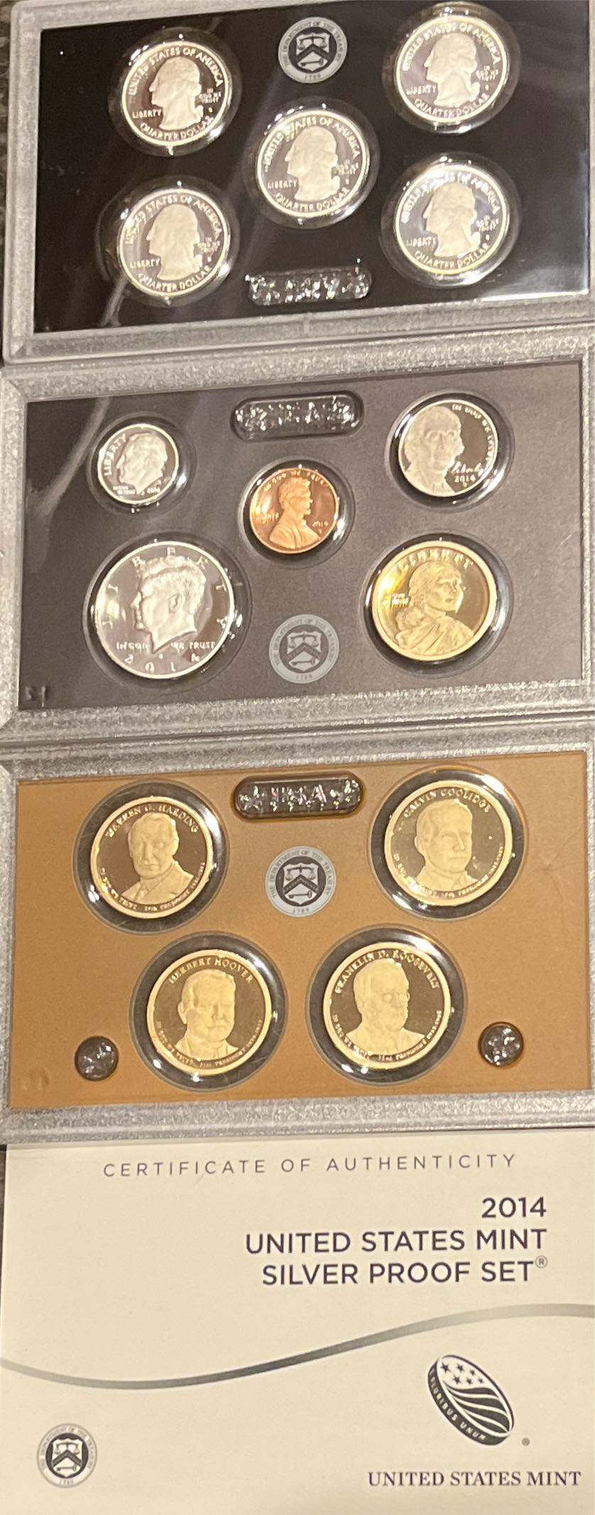 2014 U.S. Mint Silver Proof Set   coin collectible [Barcode 704785580633] - Main Image 2