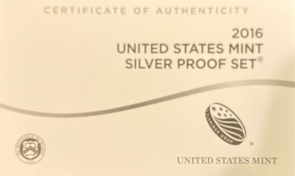 2016 United States Mint Silver Proof Set 2016  coin collectible [Barcode 704785851238] - Main Image 2