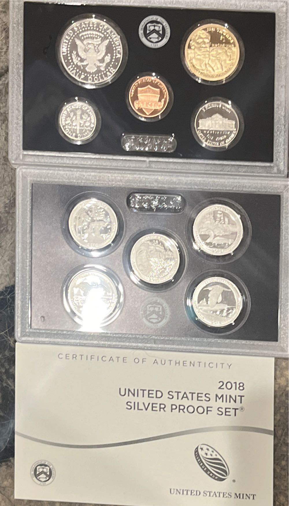 2018 United States Mint Silver Proof Set 2018  coin collectible [Barcode 704785020375] - Main Image 2