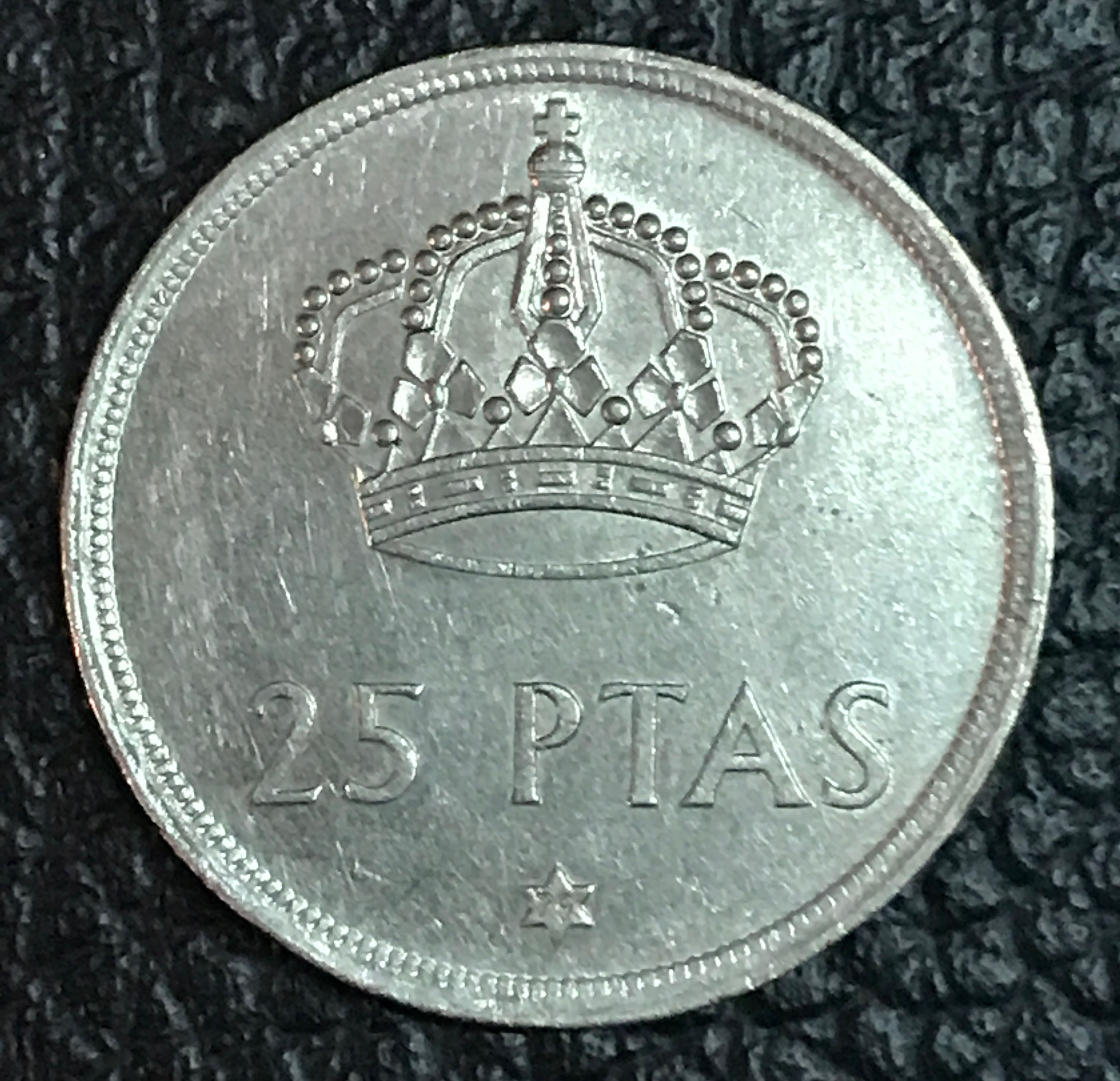 Spanish 25 Ptas  coin collectible - Main Image 2