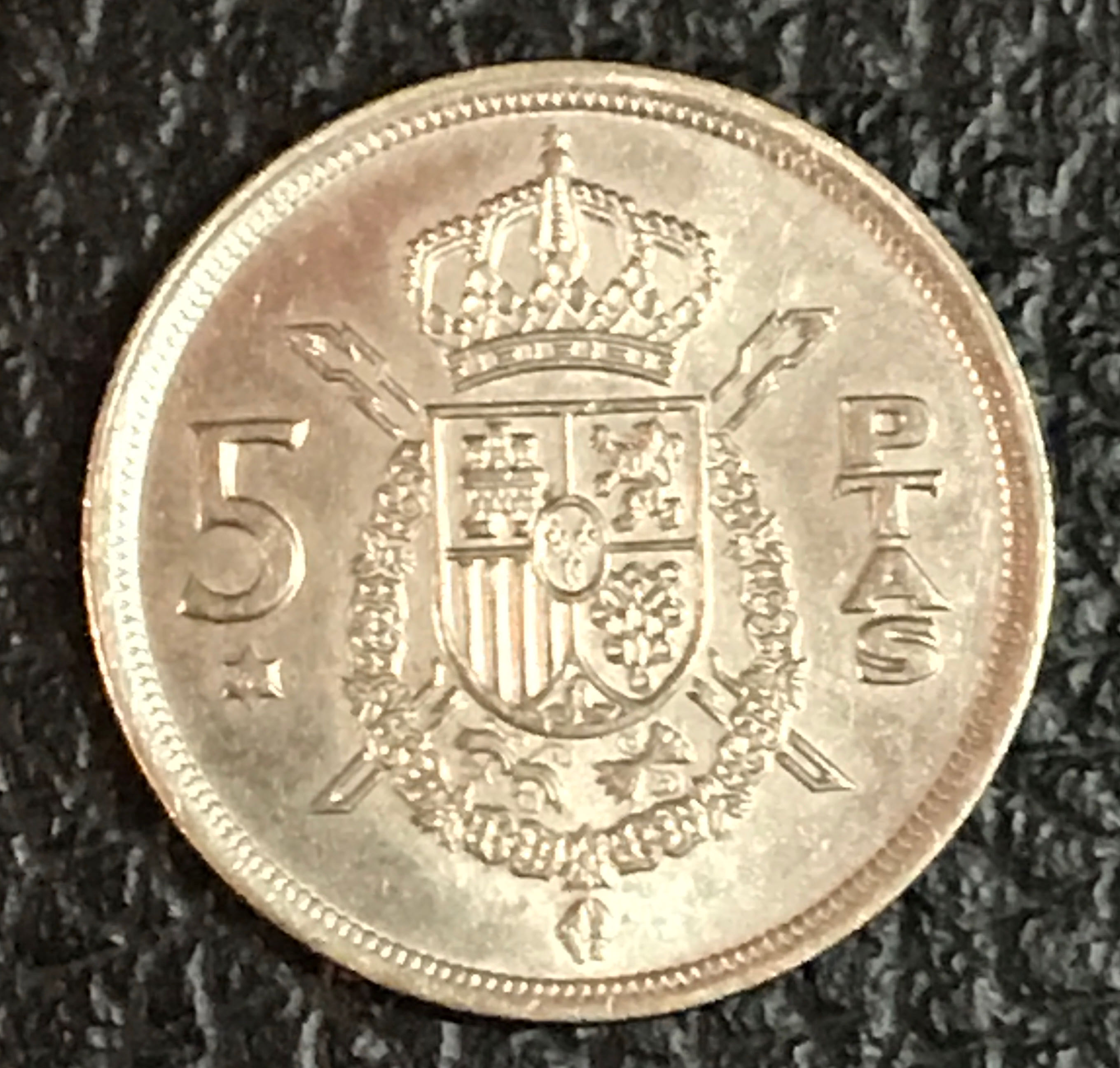 Spanish 5 Ptas  coin collectible - Main Image 2