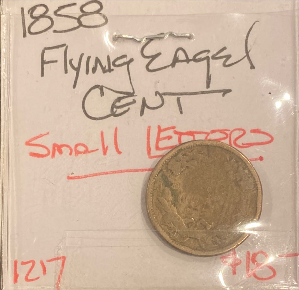 1858 Flying Eagle Cent Small Letters  coin collectible - Main Image 3