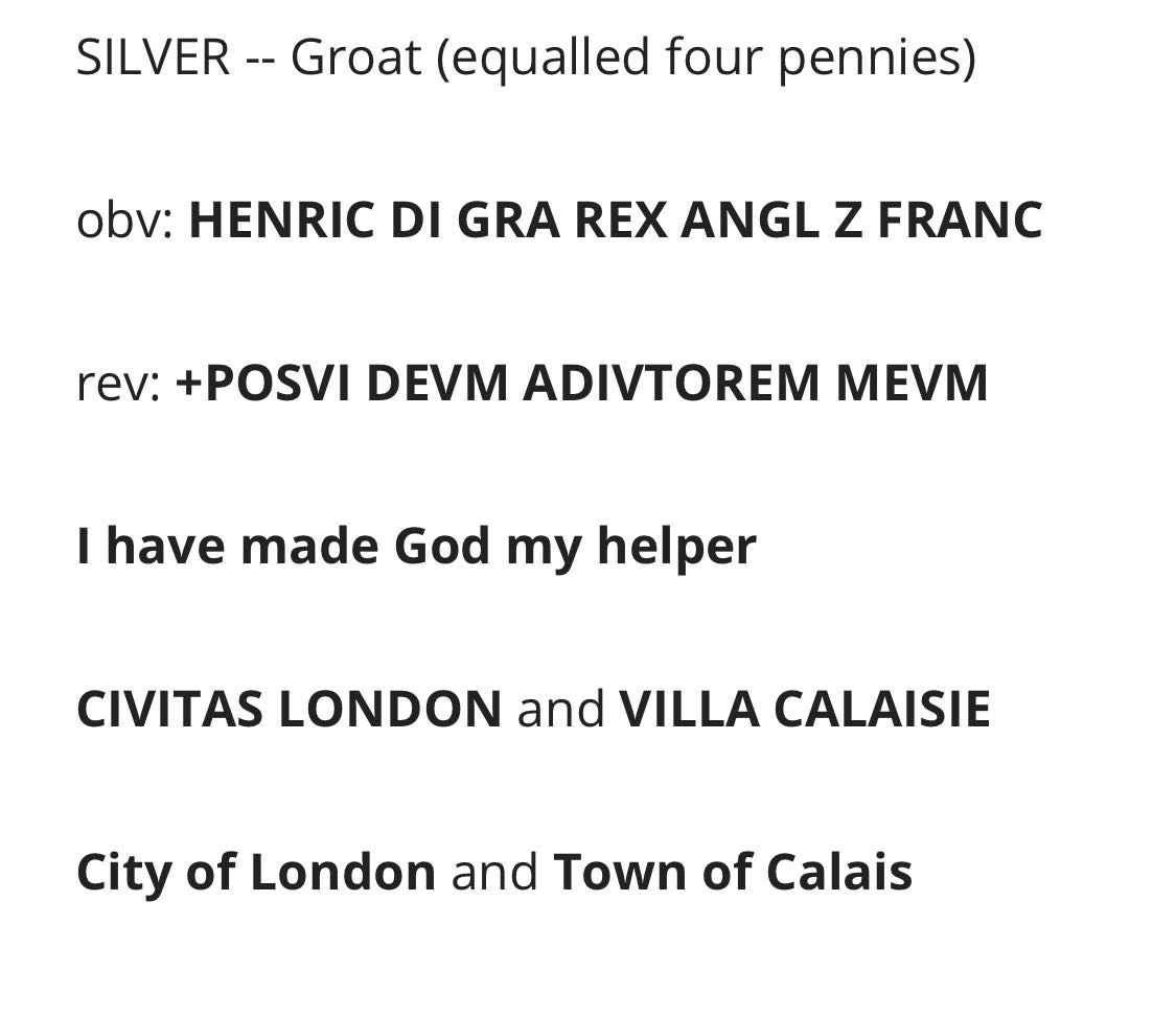 Great Britain Henry VI groat  coin collectible - Main Image 4