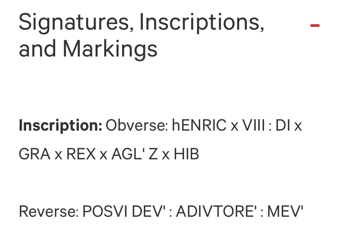 Great Britain Henry VIII groat  coin collectible - Main Image 4