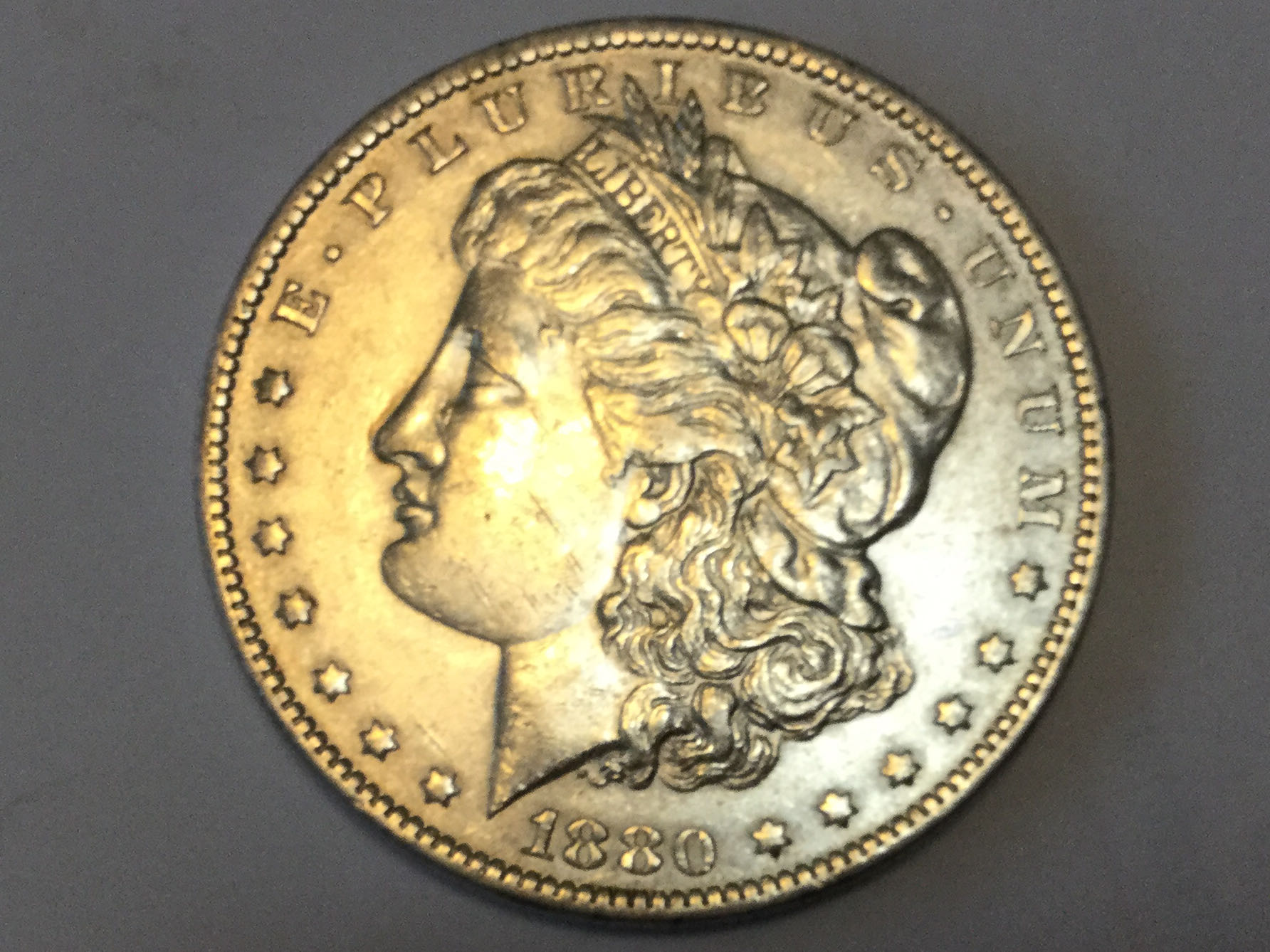 Dollar Morgan 1880 VF  coin collectible - Main Image 3