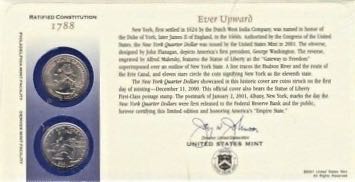 New York State Quarter First Day Commemorative Coin Cover  coin collectible - Main Image 2