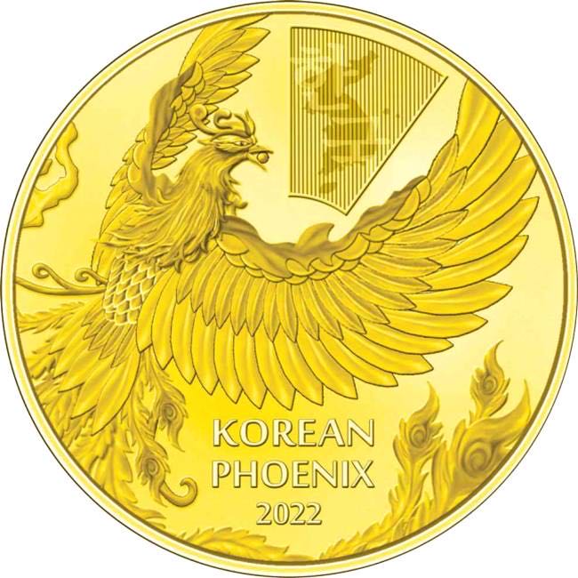Korean Gold Phoenix 2022  coin collectible - Main Image 2