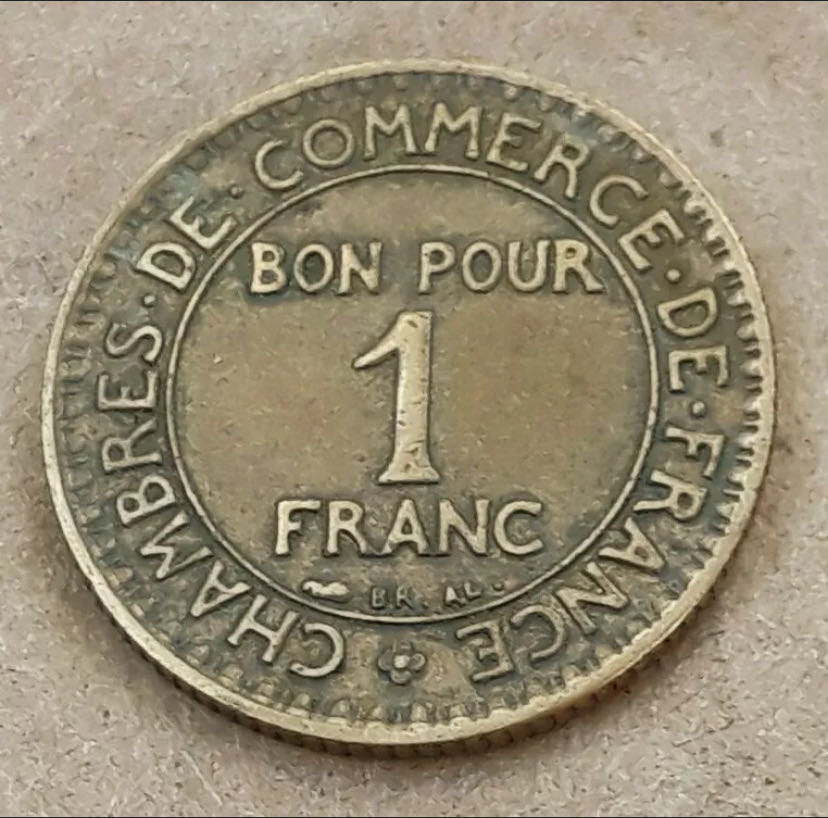 1925 One Franc  coin collectible - Main Image 2