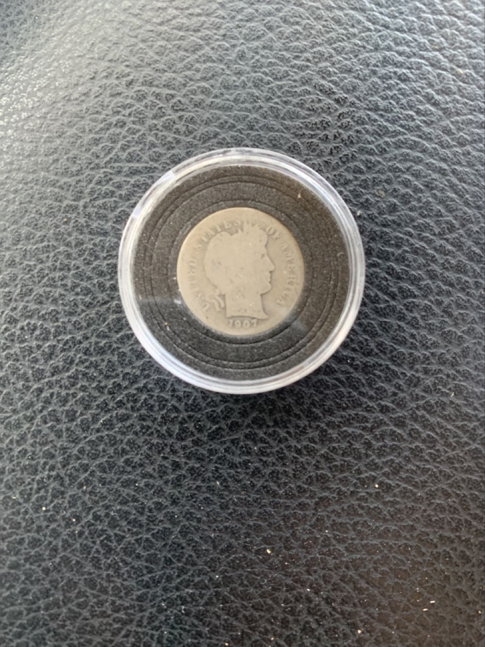 1907 Barber Dime coin collectible - Main Image 1