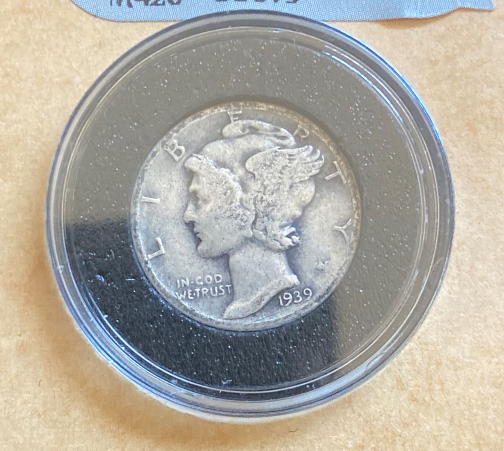 1939 Mercury Dime  coin collectible - Main Image 2