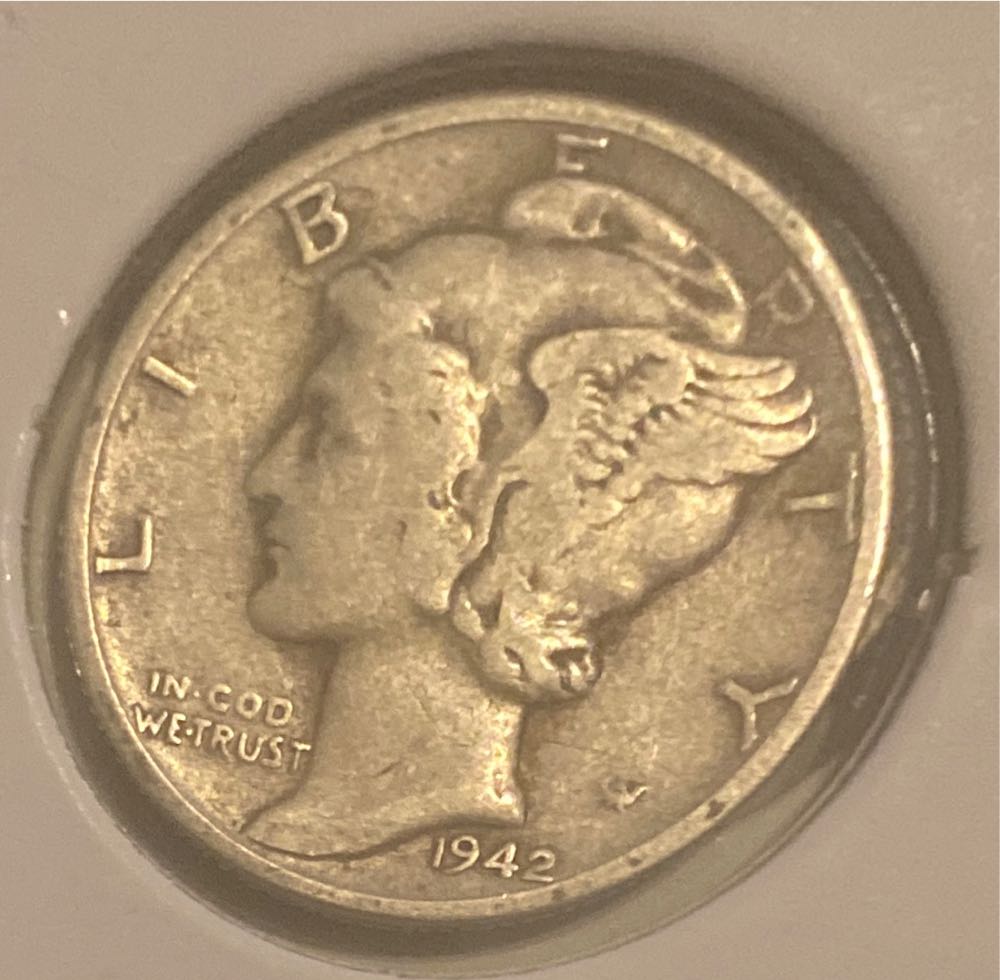 1942 Mercury Dime  coin collectible - Main Image 3