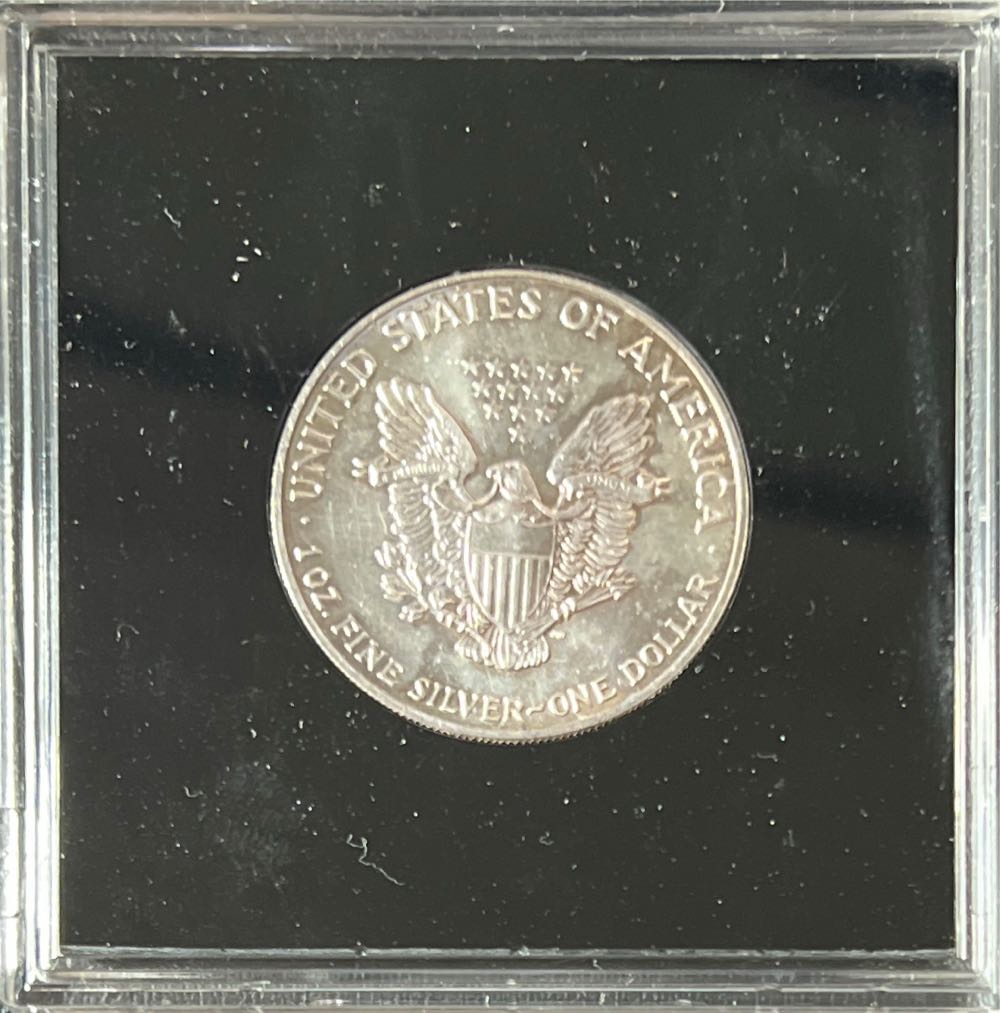 1991 American Silver Eagle Dollar  coin collectible - Main Image 2