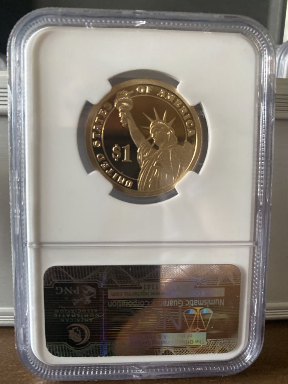 Presidential Dollar  coin collectible [Barcode 020840693321598475] - Main Image 2