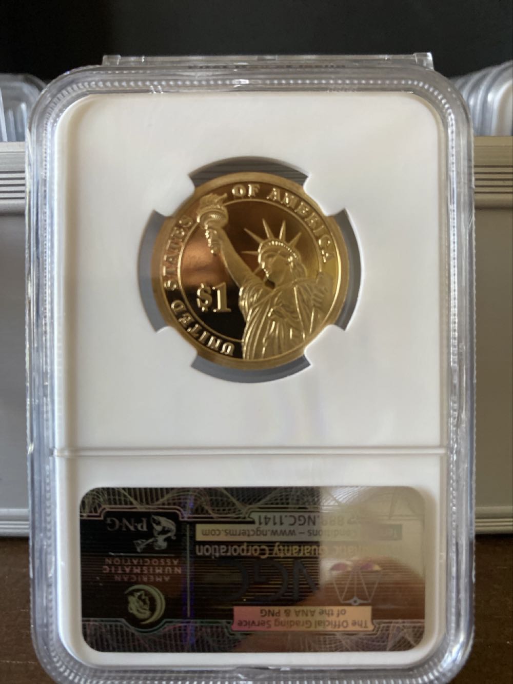 Presidential Dollar  coin collectible [Barcode 02080569001218612007] - Main Image 2