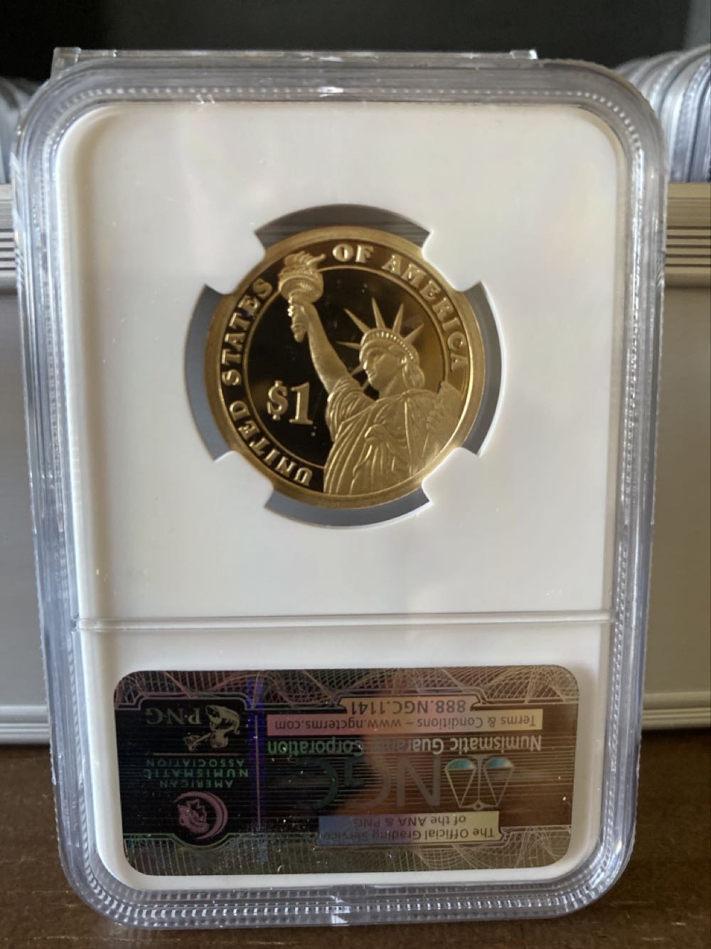 Presidential Dollar  coin collectible [Barcode 02080469001215430193] - Main Image 2