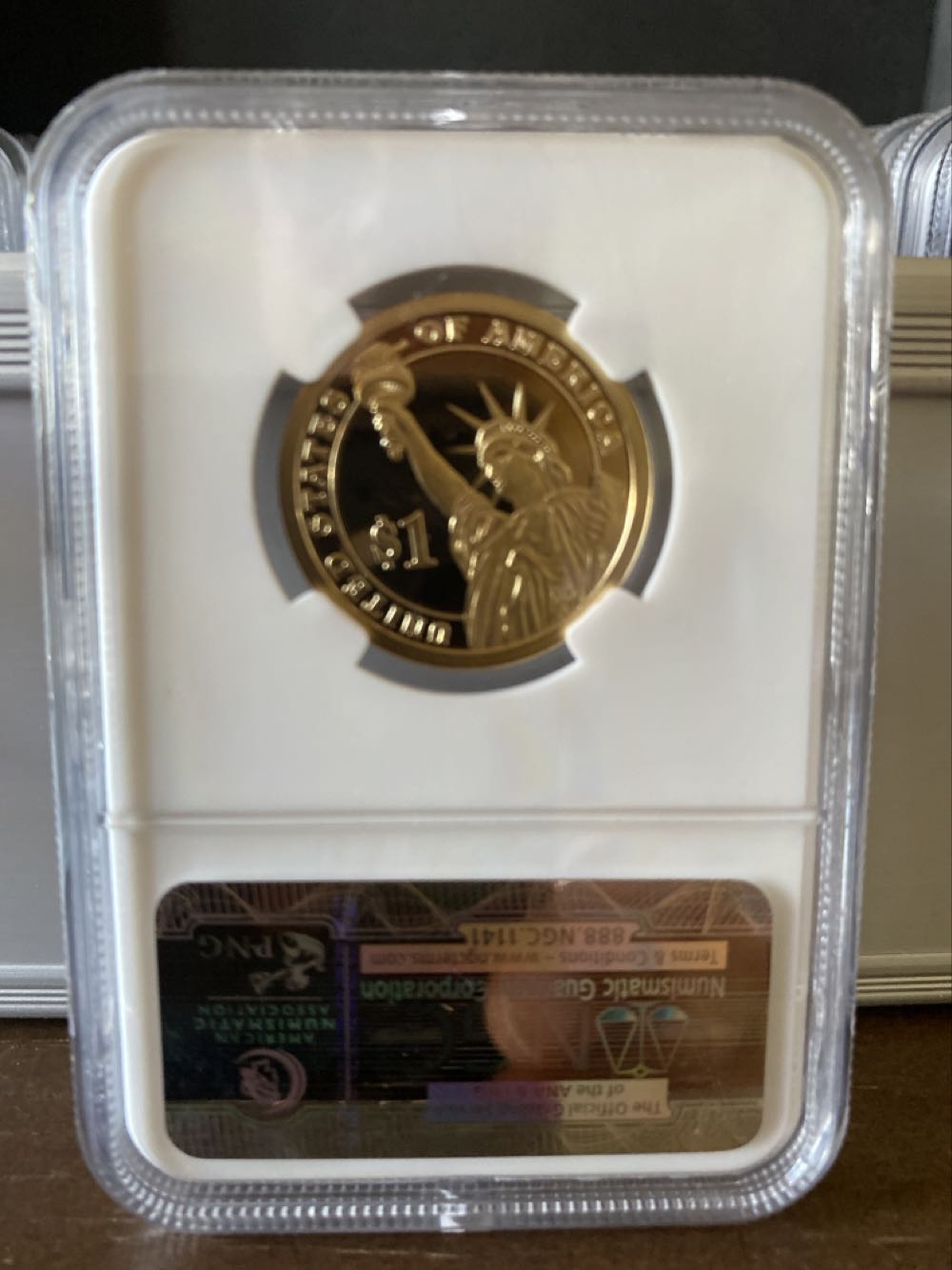 Presidential Dollar  coin collectible [Barcode 02089469001215593031] - Main Image 2