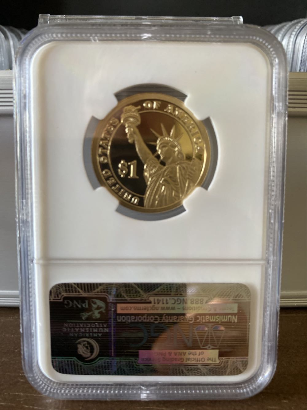 Presidential Dollar  coin collectible [Barcode 02095969003454162013] - Main Image 2