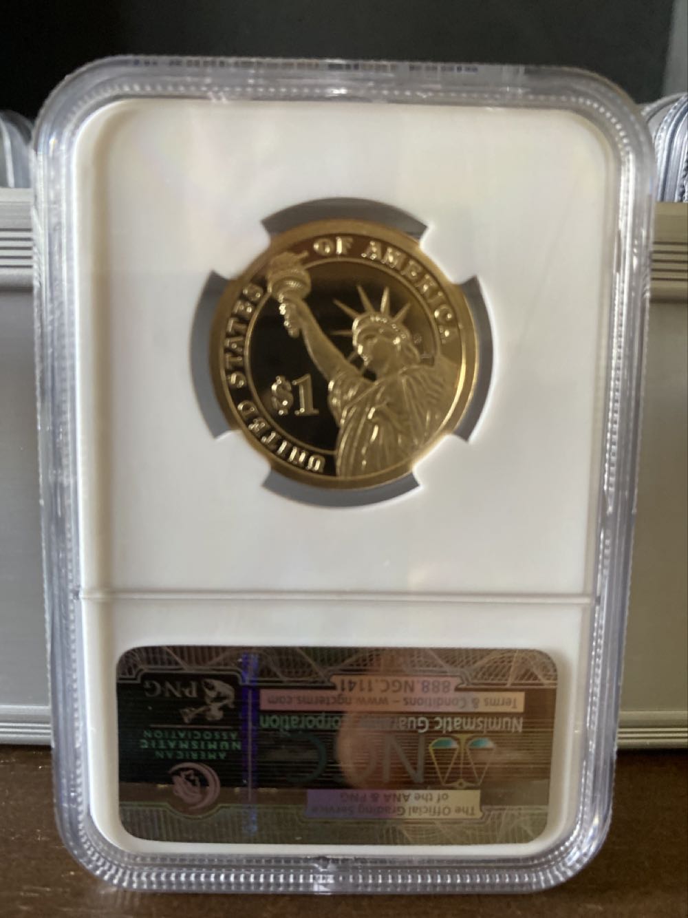 Presidential Dollar  coin collectible [Barcode 02096269003454493018] - Main Image 2