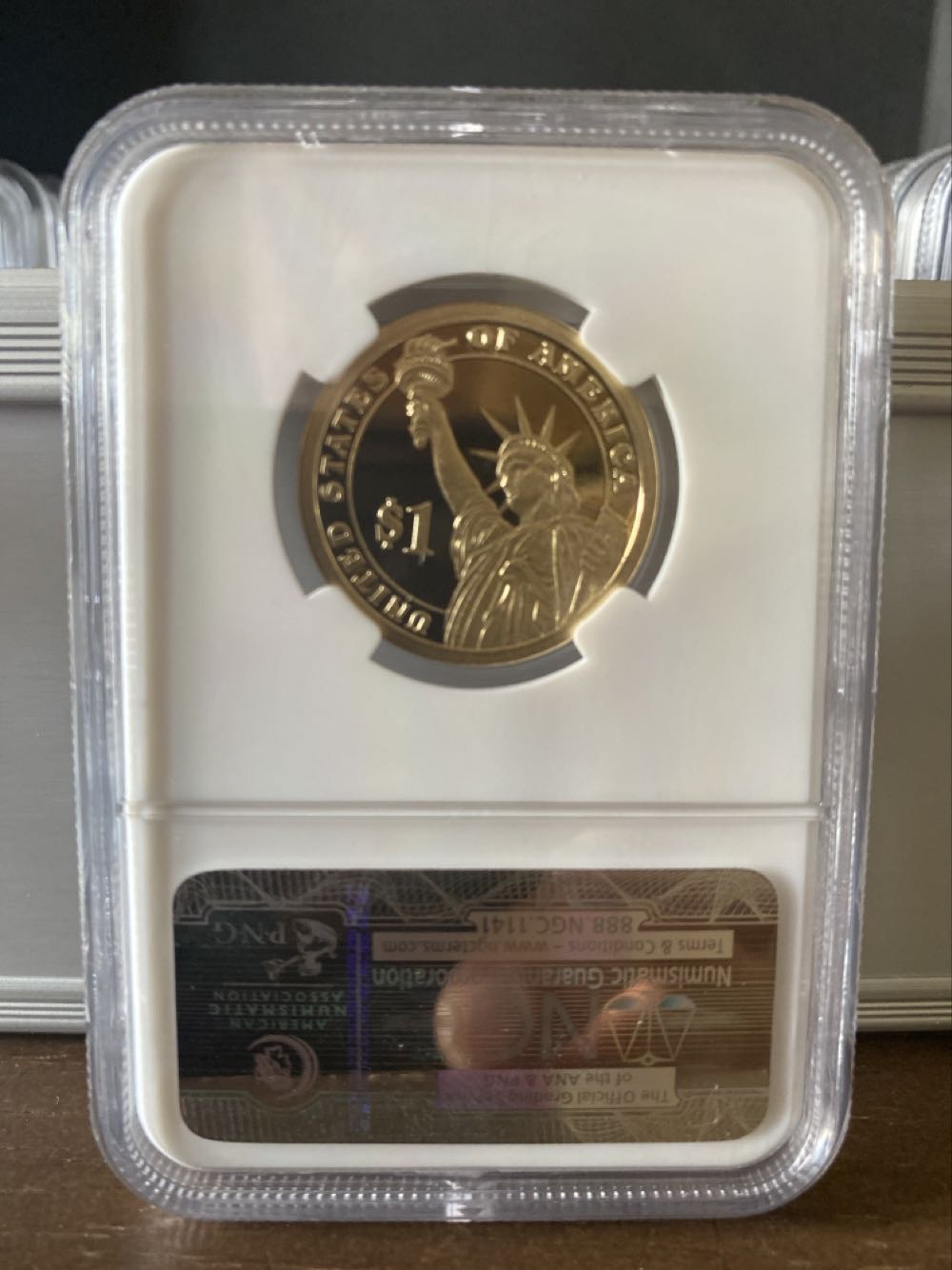 Presidential Dollar  coin collectible [Barcode 02096069003454499058] - Main Image 2