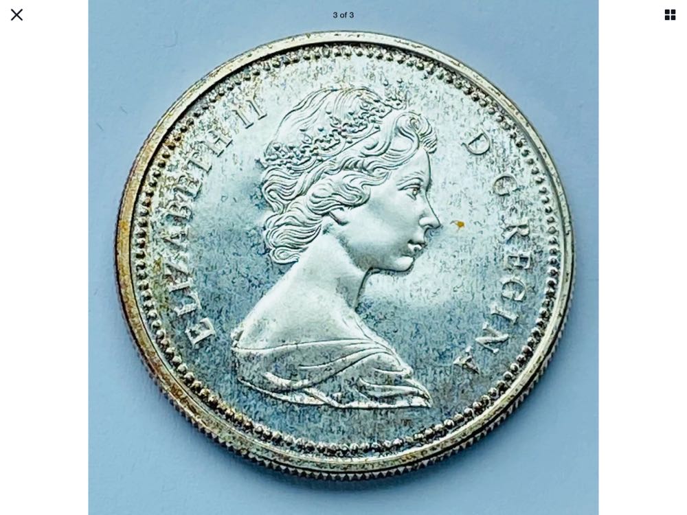 1971 Canadian Silver dollar  coin collectible - Main Image 2