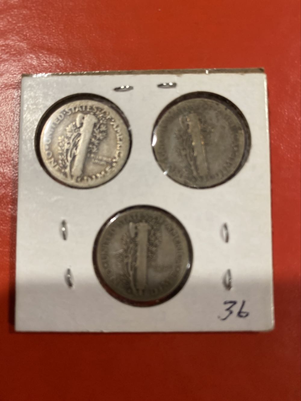 1936P Mercury Dime  coin collectible - Main Image 2