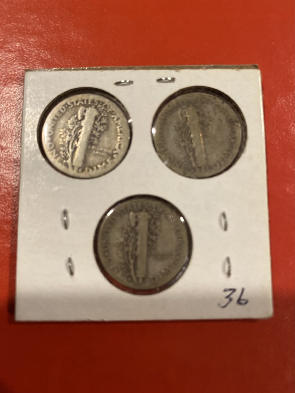 1936D Mercury Dime  coin collectible - Main Image 2