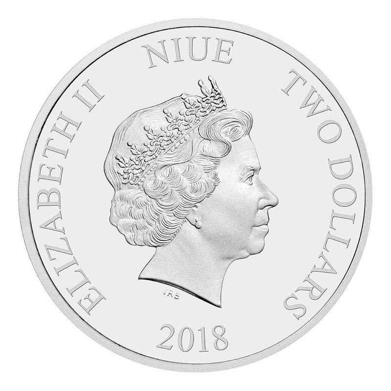 2018 Niue $2 Disney Villains: Evil Queen 1 oz Fine Silver Coin  coin collectible - Main Image 2