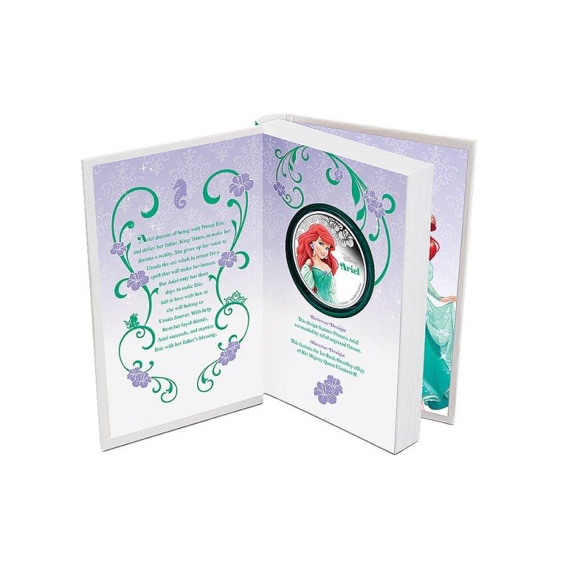 2015 Niue $2 Disney Princess: Ariel - 1 oz Fine Silver Coin  coin collectible - Main Image 4