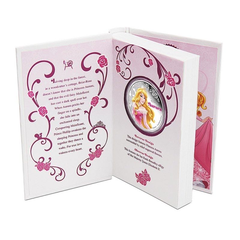 2015 Niue $2 Disney Princess: Aurora - 1 oz Fine Silver Coin  coin collectible - Main Image 4