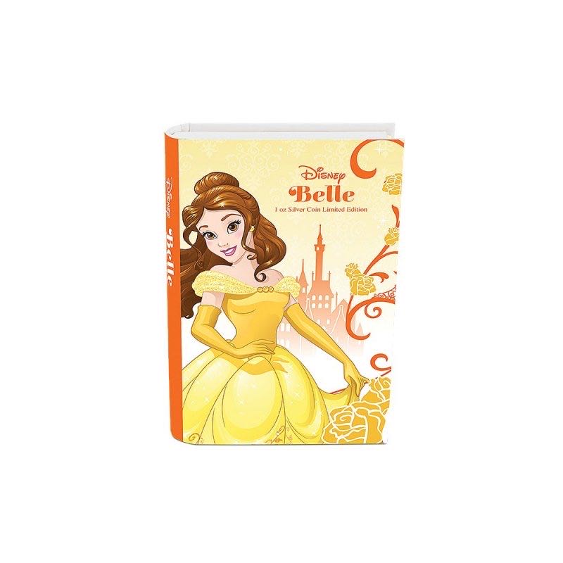 2015 Niue $2 Disney Princess: Belle - 1 oz Fine Silver Coin  coin collectible - Main Image 3