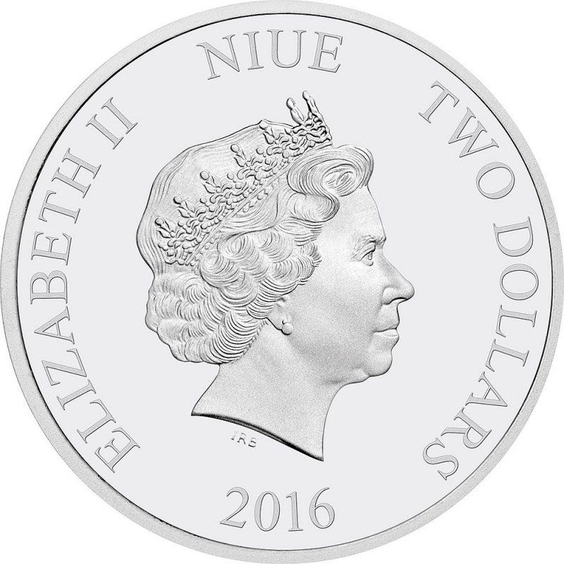 2016 Niue $2 Disney Princess: Pocahontas - 1 oz Fine Silver Coin  coin collectible - Main Image 2
