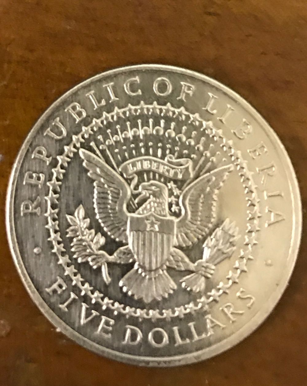 2000 The White House  Republic Of Liberia 5 Dollars  coin collectible - Main Image 2