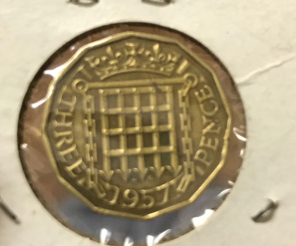 1957 3 Pence  coin collectible - Main Image 2