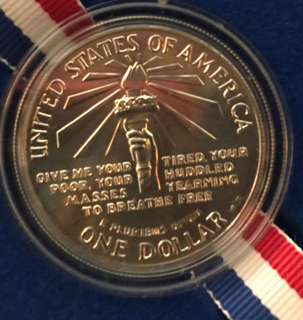 1986 Statue Of Liberty Centennial Dollar  coin collectible - Main Image 2
