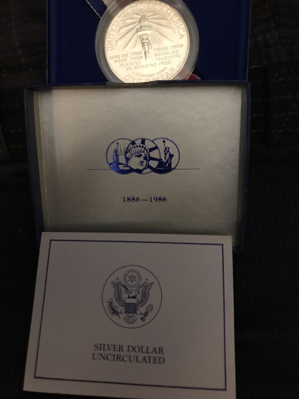 1986 Statue Of Liberty Centennial Dollar  coin collectible - Main Image 3
